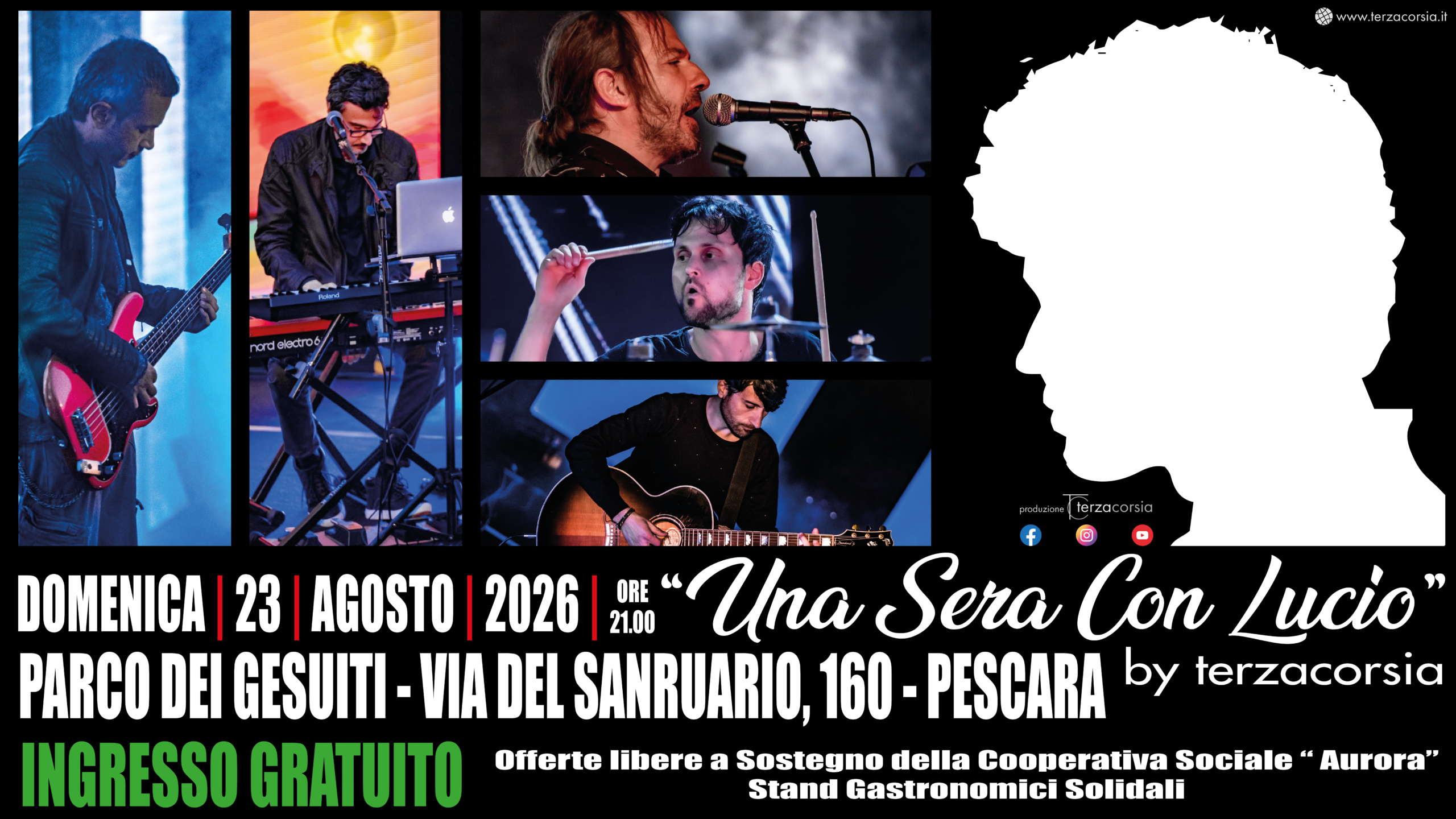 cover evento una sera con lucio del 23 08 26